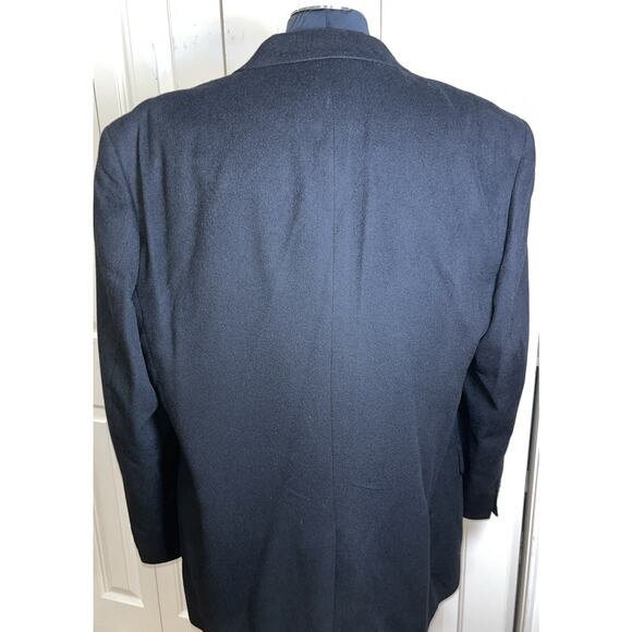 Jos A‎ Banks Men’s Black 2 Button Single Vent Cashmere Blazer 46L - Picture 2 of 6